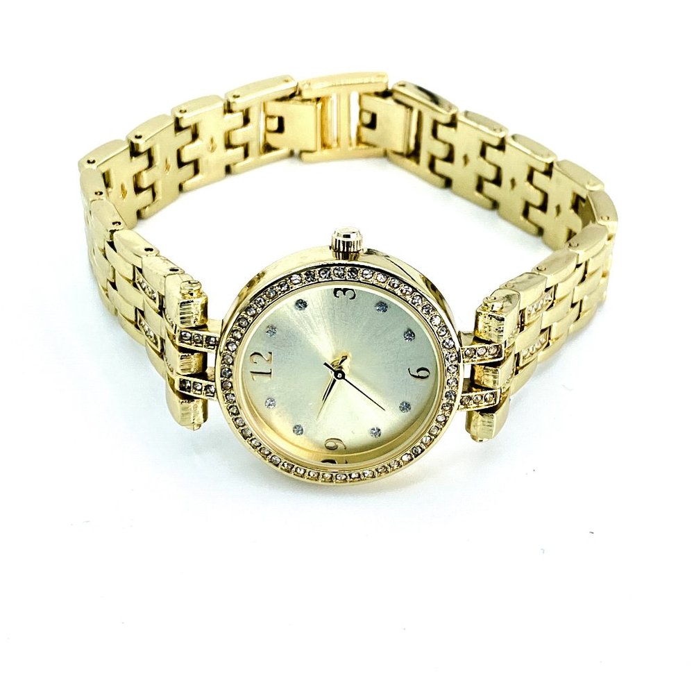 Charter Club Gold Tone Crystal Accent Women's Watch